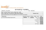 Sipari Formu  